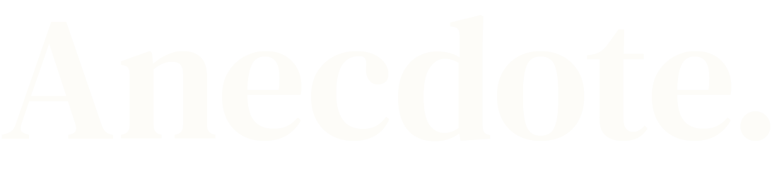 White Anecdote Logo